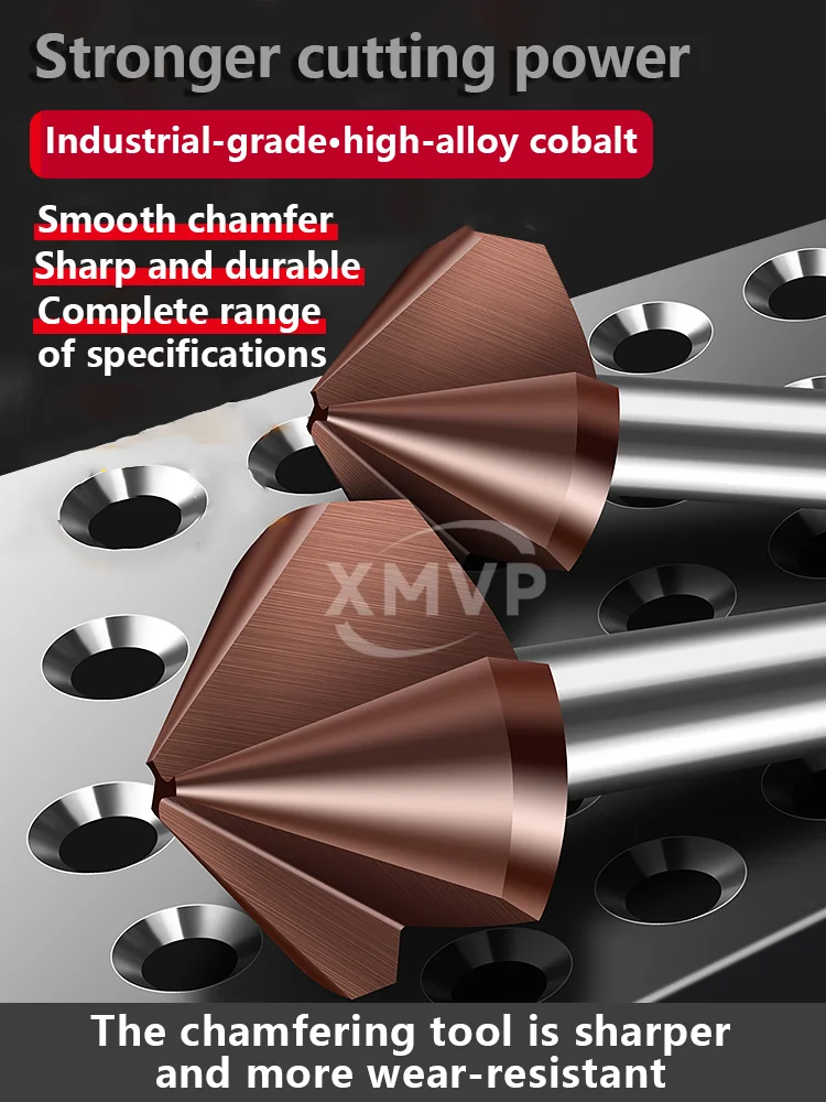 

Трехгранный нож для снятия фаски M35, одностороннее удаление заусенцев на 90 градусов, новый инструмент для снятия фаски, потайная головка из нержавеющей стали, счетчик