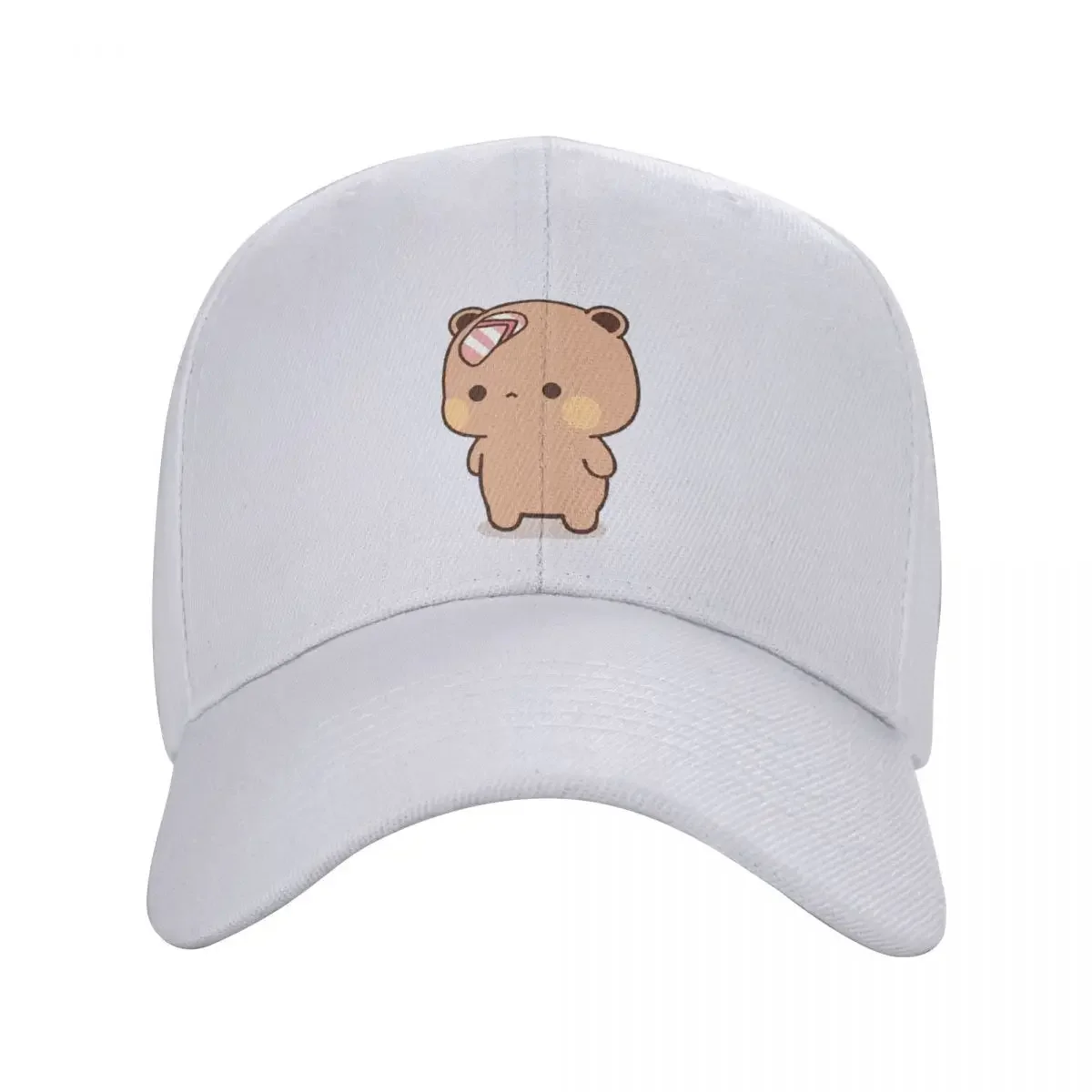 Cute Bubu Was Threw Flip-flops Baseball Caps Men Women Trucker Hat Panda Bear Hats Breathable Polyester Sun Caps Washable Hats