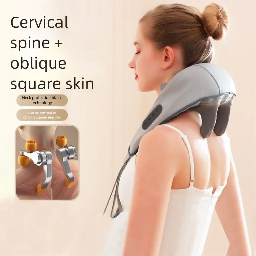 

Portable 6D Neck Shoulder Massager Heating Deep Kneading Massage Shawl Relaxing Electric Back Neck Massager Back Muscle
