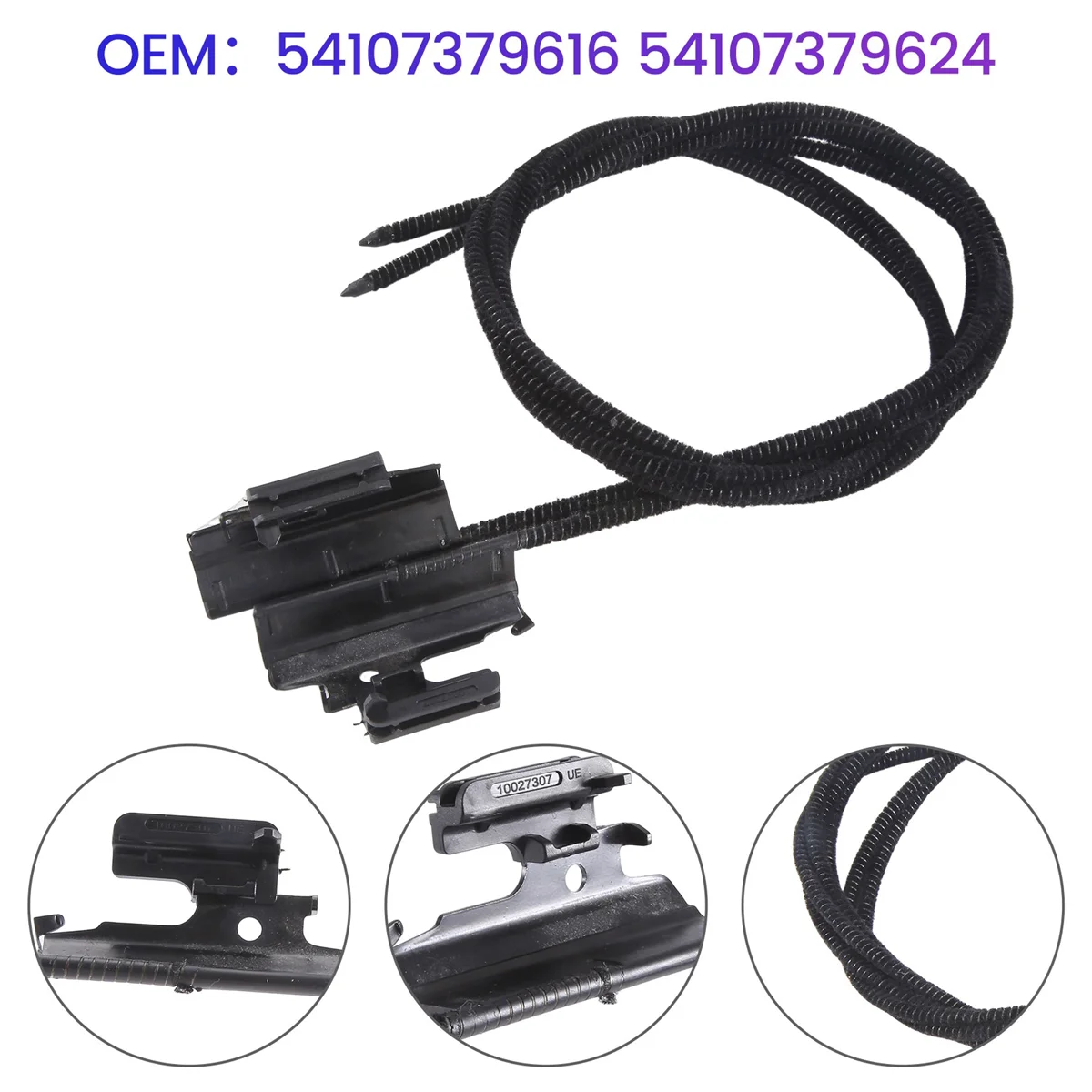 

Car Sunroof Glass Cables Fits for BMW Mini Cooper F55, 56 & 60 2017-2020 54107379616 54107379624