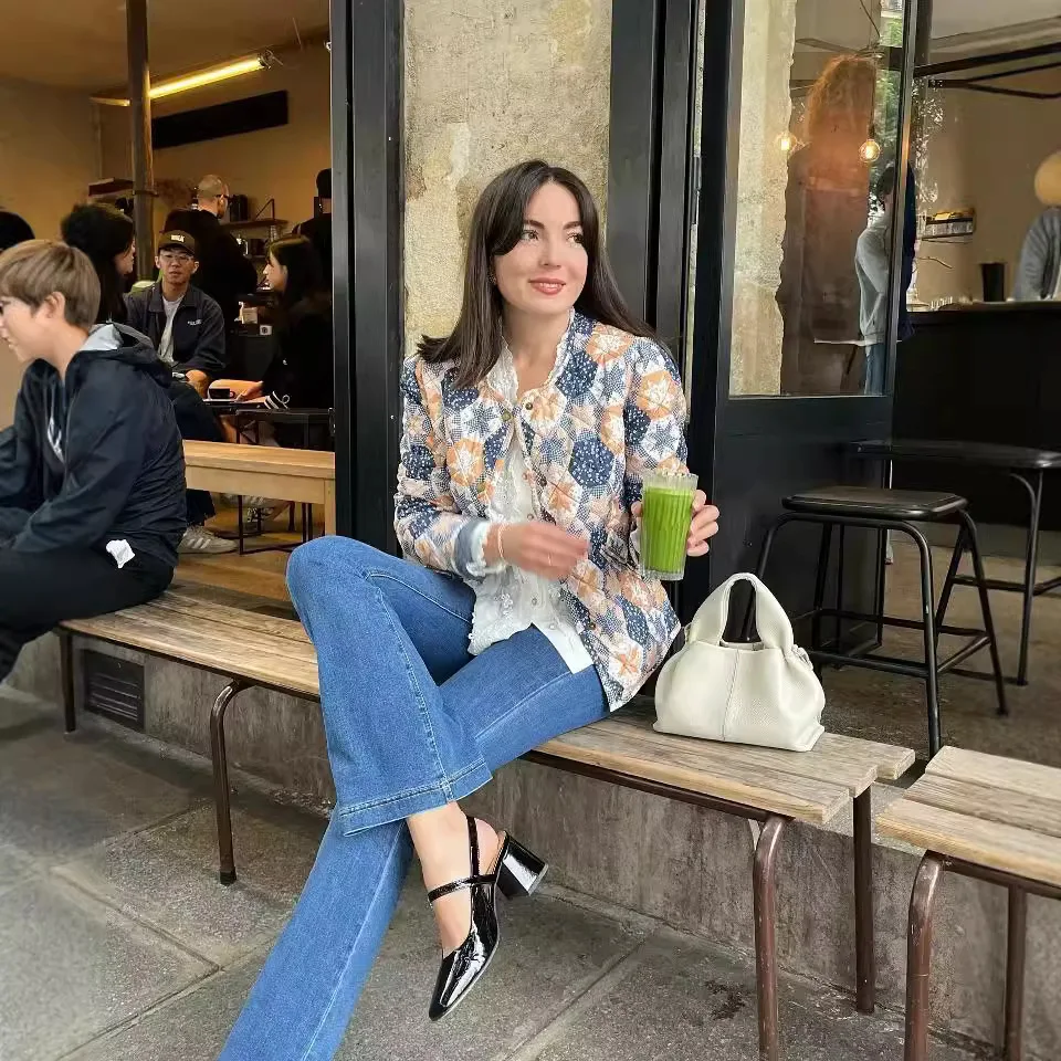 

Reversible Printed Cotton Jacket for Women European And American Style Fashionable Hot Style from