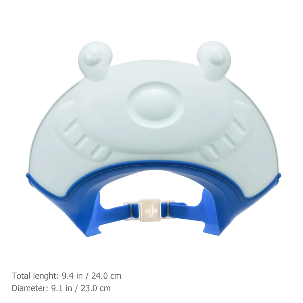 

Soft Rubber Baby Shower Hat Kids Hair Washing Guard Waterproof Caps Toddler Bath Elastic Design Comfortable Safe