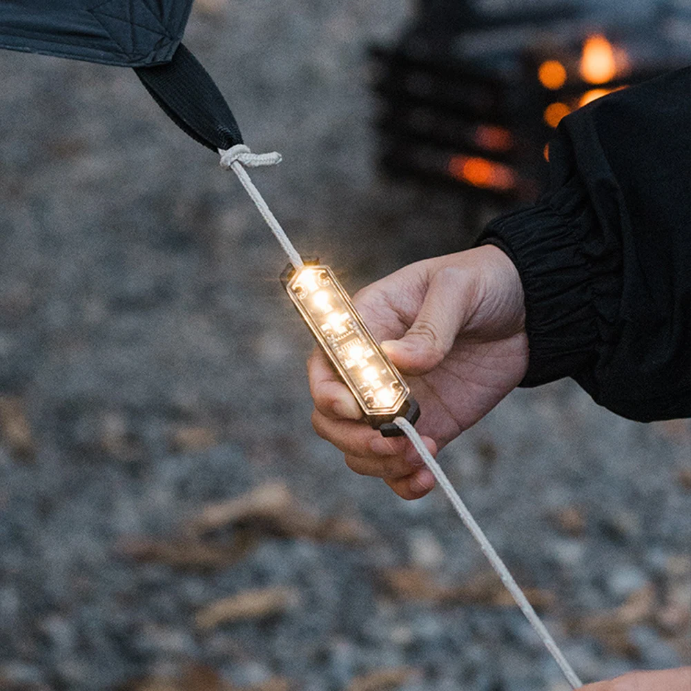 1/2/4 Uds ShineTrip 05Series cuerda de viento táctica luz recargable cuerda de viento luz de advertencia tienda atmósfera decoración lámpara