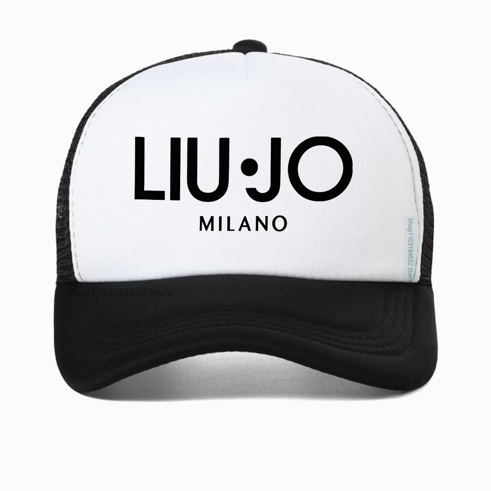 

Bold LIU JO Milano Letter Printed cap Casual Outfit Minimalist Design baseball caps unisex summer outdoor mesh trucker hat