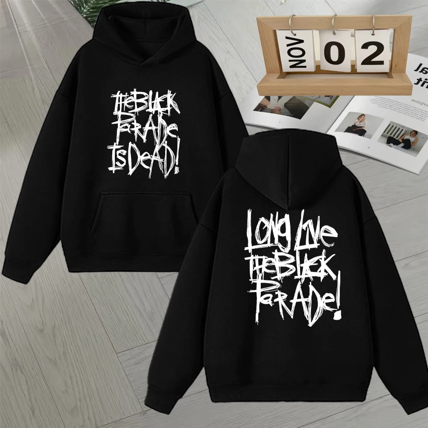 

Fashion My Chemical Romance Band Double Sided Print Autumn Winter Sweatshirt Fleece Men Women Long sleeve Pullover Unisex Hoodie