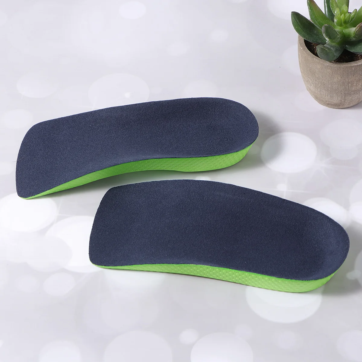 

1Pair Arch Support Insoles Flat Feet Orthotic Shoes Pads Size Xl Green Heel Wrap Effective Correction for Basketball Climbing