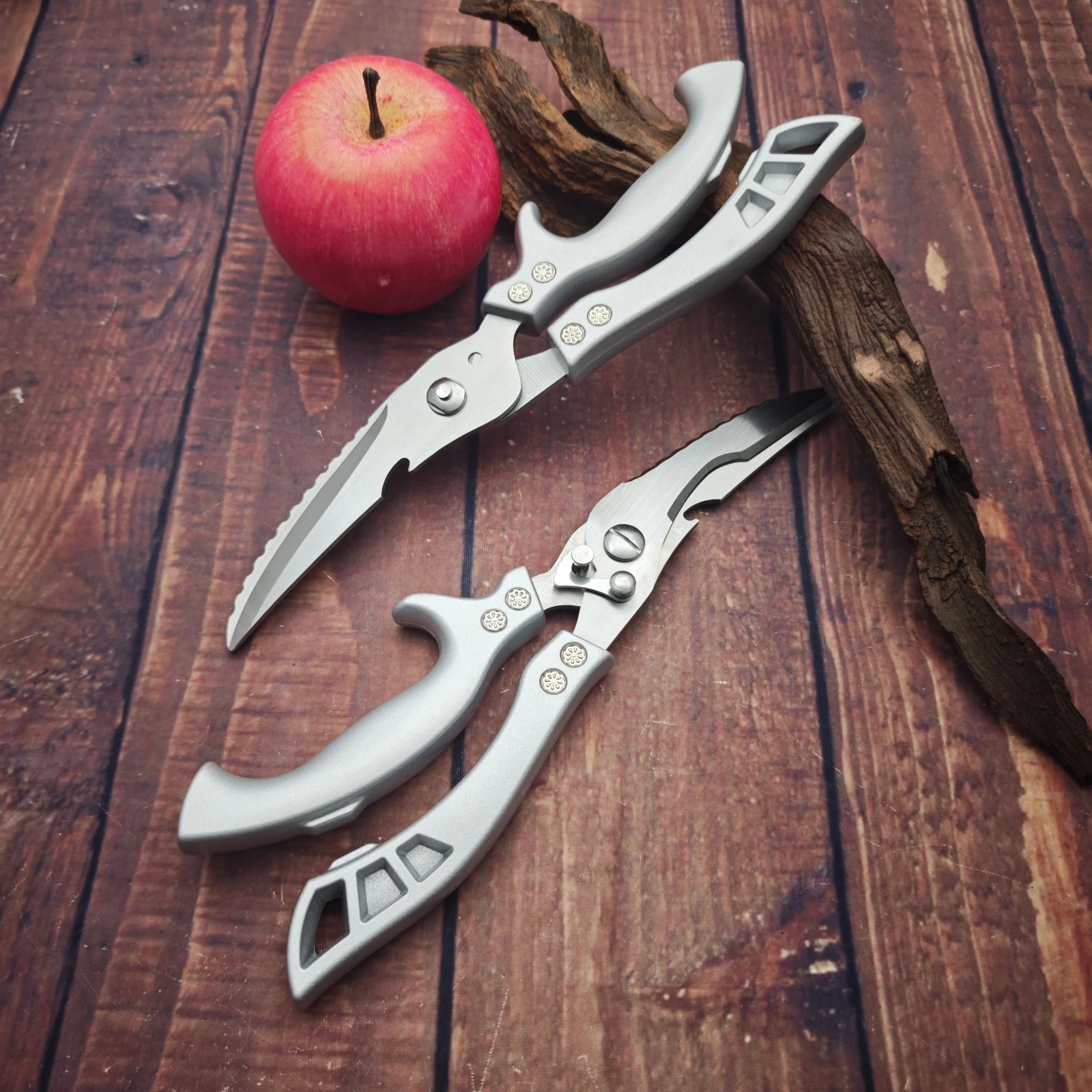 

Бытовые кухонные ножницы из нержавеющей стали — сверхпрочные многофункциональные ножницы для куриных костей, очистки рыбы и резки мяса