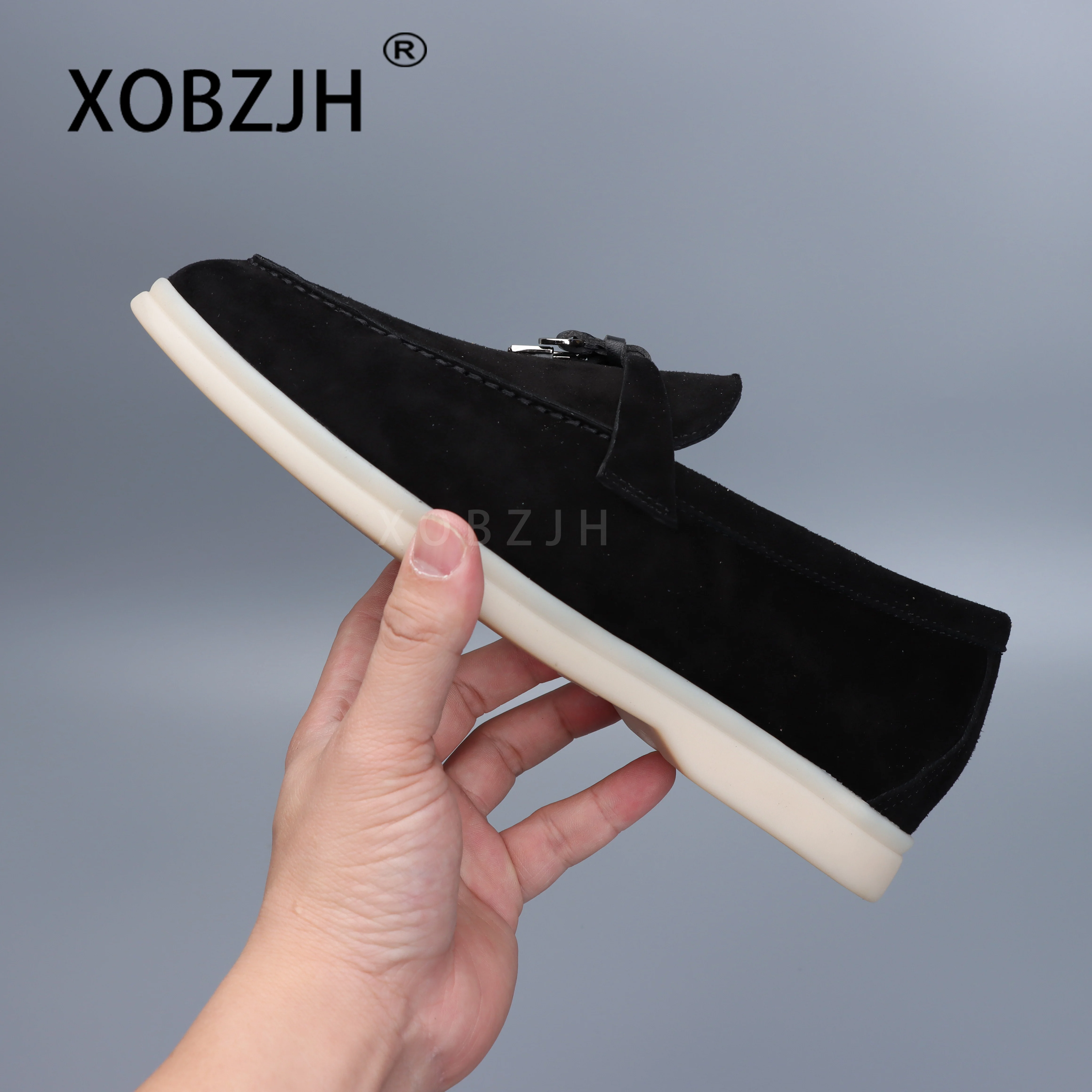 Summer Walk Women Loafers Moccasines Suede Shoes Spring Autumn Fashion CausaleLeather Metal Pendant Flat Shoes Lazy SlipOn Mules