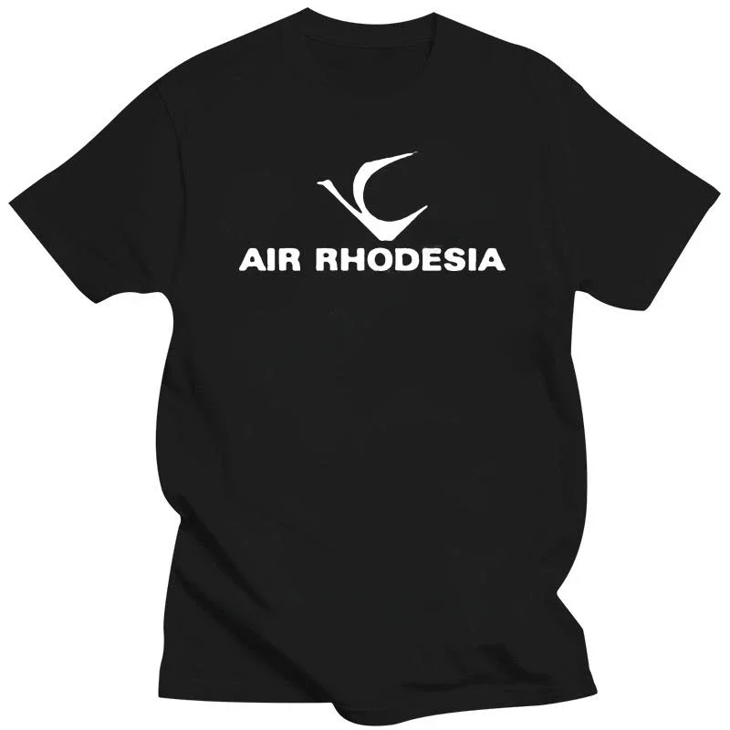 male o-neck short sleeve casual tops Cotton teeshirt man fashion t shirts Air Rhodesia Retro Logo Rhodesian Airline T-Shirt