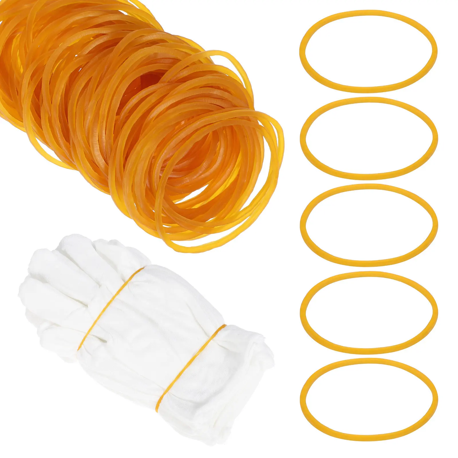 1Pack Bulk Small Rubber Bands Versatile Elastic Bands for Hair Bracelets Crafts Office Supplies Money Bundling Tie Dye Balloons