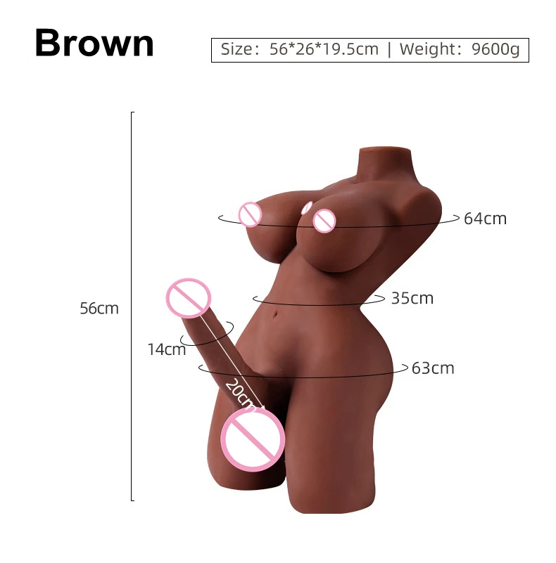 Sex Doll Shemale Torso with Realistic Dildo Sex Dolls for Men Women Couple Unisex Adult Sex Toys Masturbation Boobs Penis Sextoy