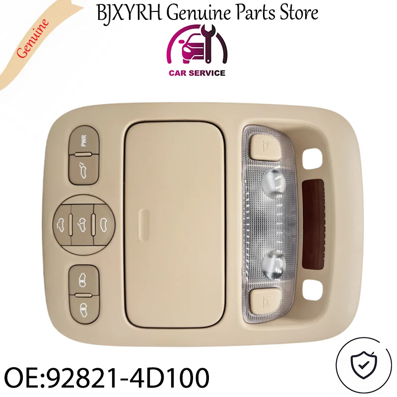 928214D100 Beige Overhead Light Console Lamp with Sunroof Switch for Kia Sedona 2006-2014 OEM 92821-4D100
