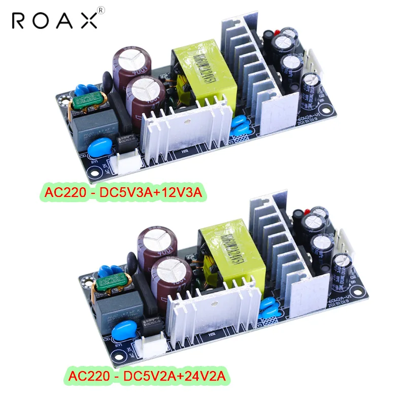 Dual Output Power Supply 5v3a and 12v3a AC-DC Power Module 220 to 5v2a and 24v2a Dual Power Supply Board