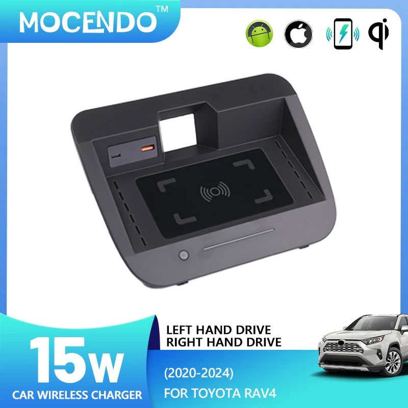 

For Toyota Rav4 2020 2021 2022 2023 2024 RHD and LHD Car Wireless Charger Phone charger 15W Fast Phone Charging Accessories