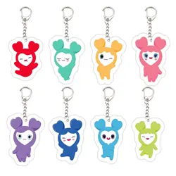 Acrylic Twice Lovelys Keyring Key Chains Cute Twice Lovelys KeyChain Pendant KeyRing for Accessories Bag Fans Gifts