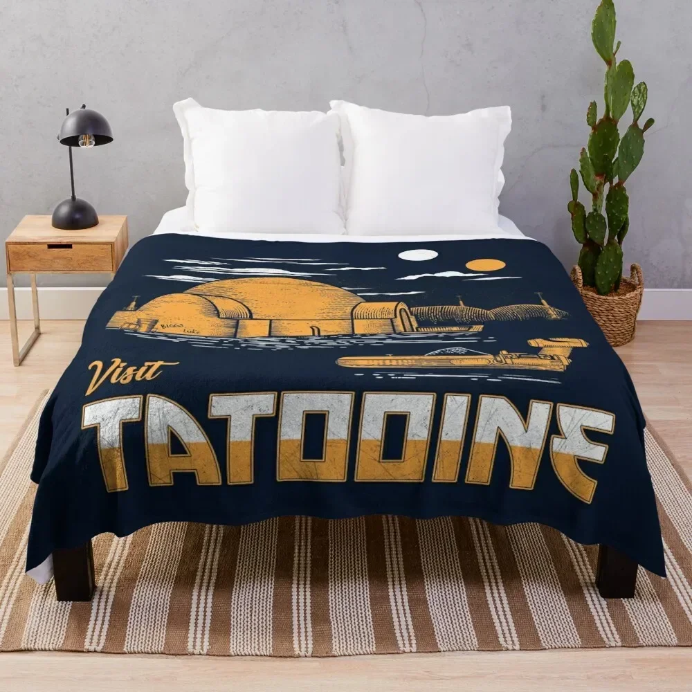 Visit Tatooine Throw Blanket for babies warm for winter Flannel Fabric Blankets