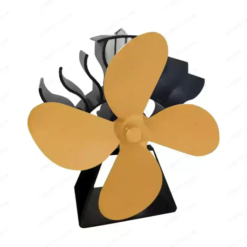 

4 Blade Fireplace Fan Wall Hanging Heat Powered Stove Fan Powered Wood Stove Fan Used For Wood/Log Burner Fireplace Eco Friendly