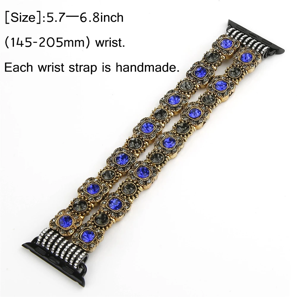 Diamond Strap For Apple watch 45mm 41mm 44mm 42mm 40mm 49mm Women Elastic Wristband For iWatch series Ultra 8 7 6 5 4 SE Correa
