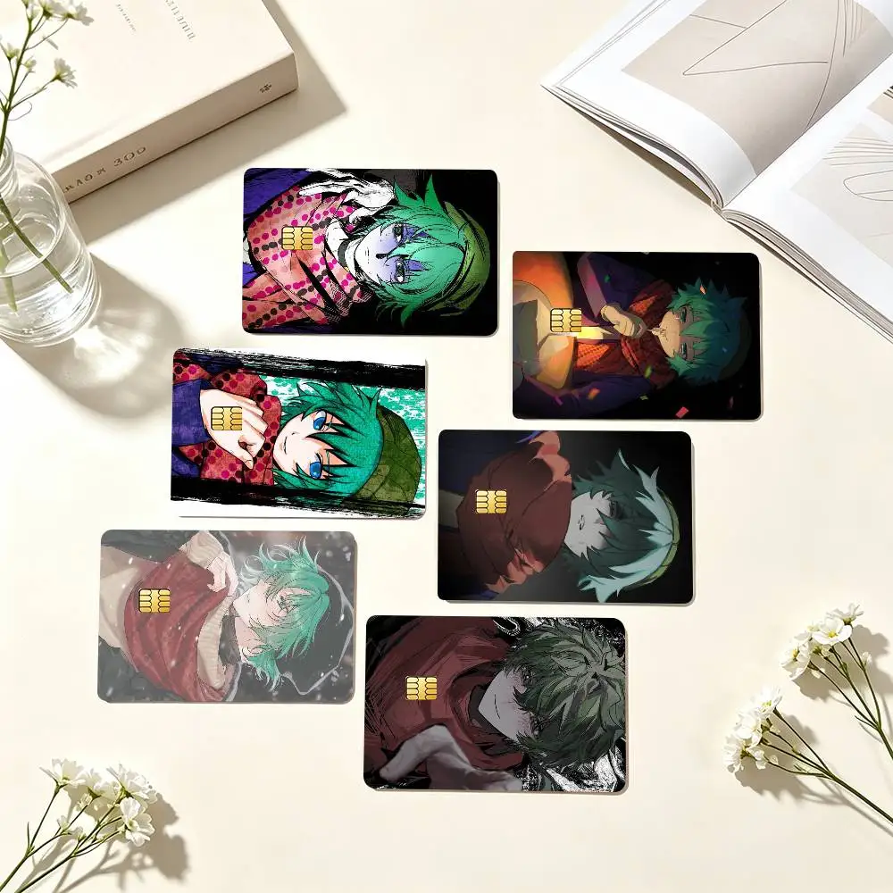 Y-Your Turn To Die Shin Tsukimi   Credit Card HD Stickers Game Card Decal Small Chip Waterproof Sticker Gift