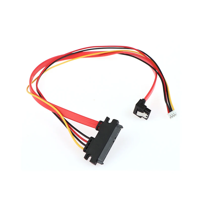 New 1Pc 2-in-1 7Pin SATA DATA + 2.0mm 4Pin Power Combo 7+15 Pin 22P SATA Conjoint CD/DVD HD Hard Disk Cable 20/40cm.