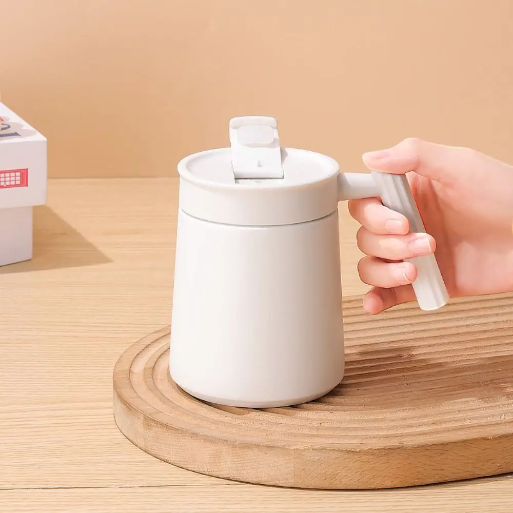 

Household Solid Color Insulated Coffee Mug Simple 500ml Water Bottle Leakproof Non-slip Stainless Steel Cup Car