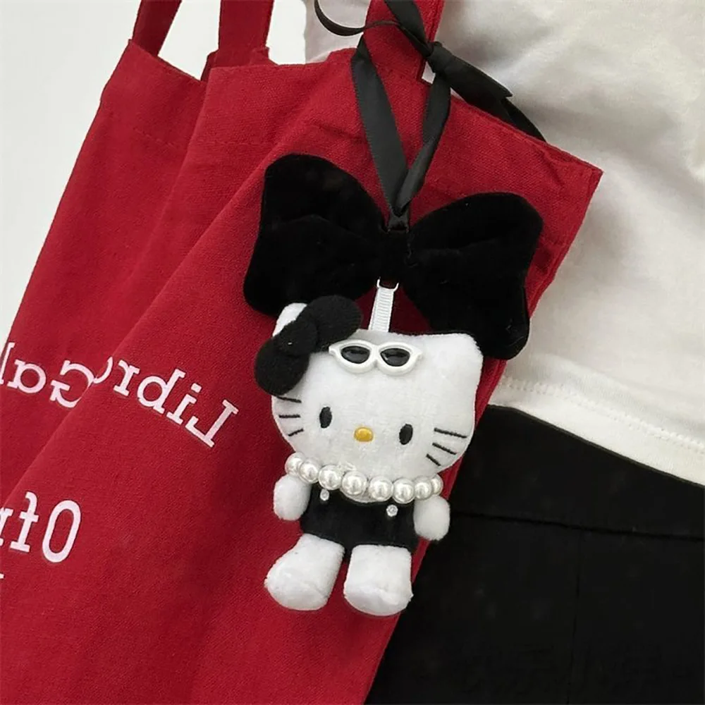 Kawaii Hellokitty Soft Stuffed Doll Pendant Sanrio Cartoon Plush Plush Keychains Car Ornaments Bag Accessories Gifts For Friends