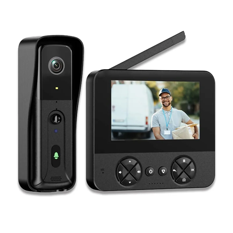 A99E-Doorbell Camera Wireless With Screen Monitor No Subscription	 Doorbell With Camera And Monitor PIR Motion Detection