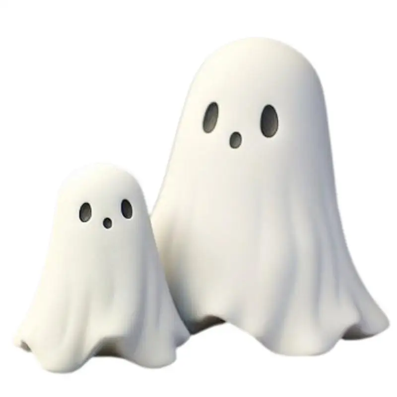 Ghost Statue Halloween Ghost Garden Decor Spooky Halloween Ghost Figurines Halloween Resin Ghost Tabletop Decor For Home Room