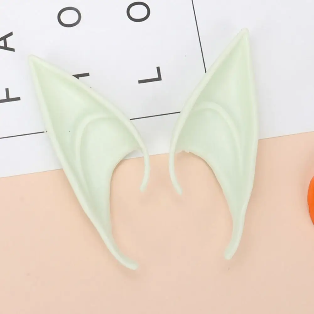 1 Pair Silicone Material Elf Ears Sharp Design DIY Accessories Cosplay Ears Costume Props Latex Ears Angel Ears Masquerade Party