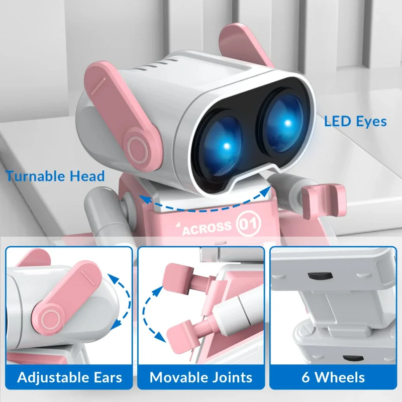 Sunlight 002 Sunlight 002Voice Control Cute at Intelligent Interactive Smart Toys Robot for Kids 7 Colors LED Eyes for Children