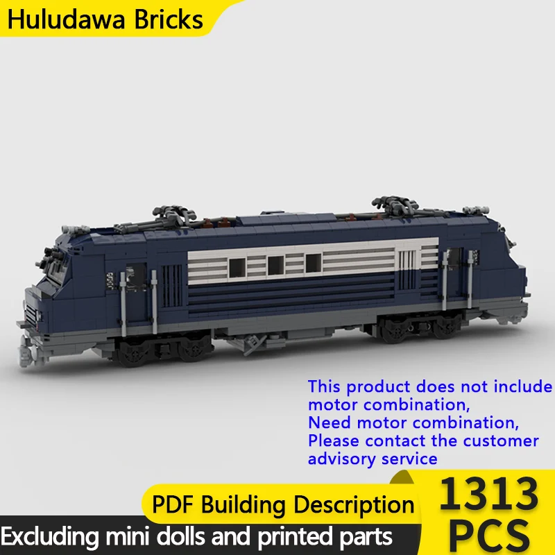 

Модель городского автомобиля MOC, строительные кирпичи, класс BB 27300, электрический локомотив, модульная технология, подарок, праздник, сборка, детский игрушечный костюм
