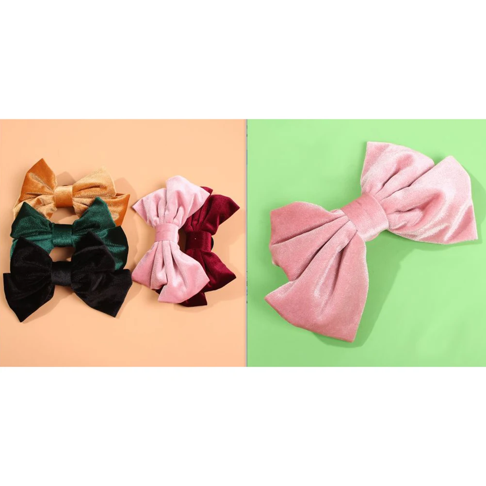 

Bowknot Hair Clips Women Girl Black Accessories Christmas Styling Fashion Hair Pins Elegant Safe Wear Kids Adorable Bow Shape