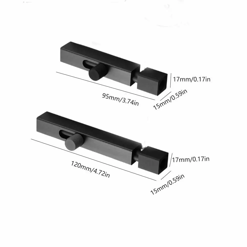 사용하기 쉬운 3/4인치 도어 볼트 캐치 잠금 장치 도난 방지 알루미늄 합금 도어 버클 해스프 두꺼운 안전 도어 잠금 버클 캐비닛