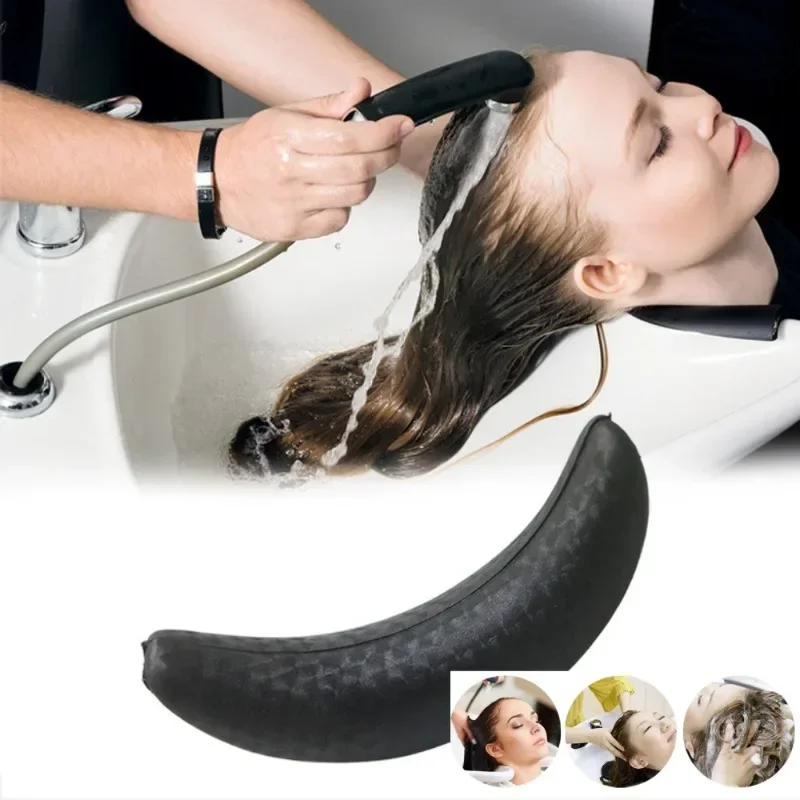 Beauty Salon Silicone Hair Washing Sink Cushion Shampoo Bowl Gel Neck Cushion Hair Cleaning Headrest Pillow Home Use Barber Tool