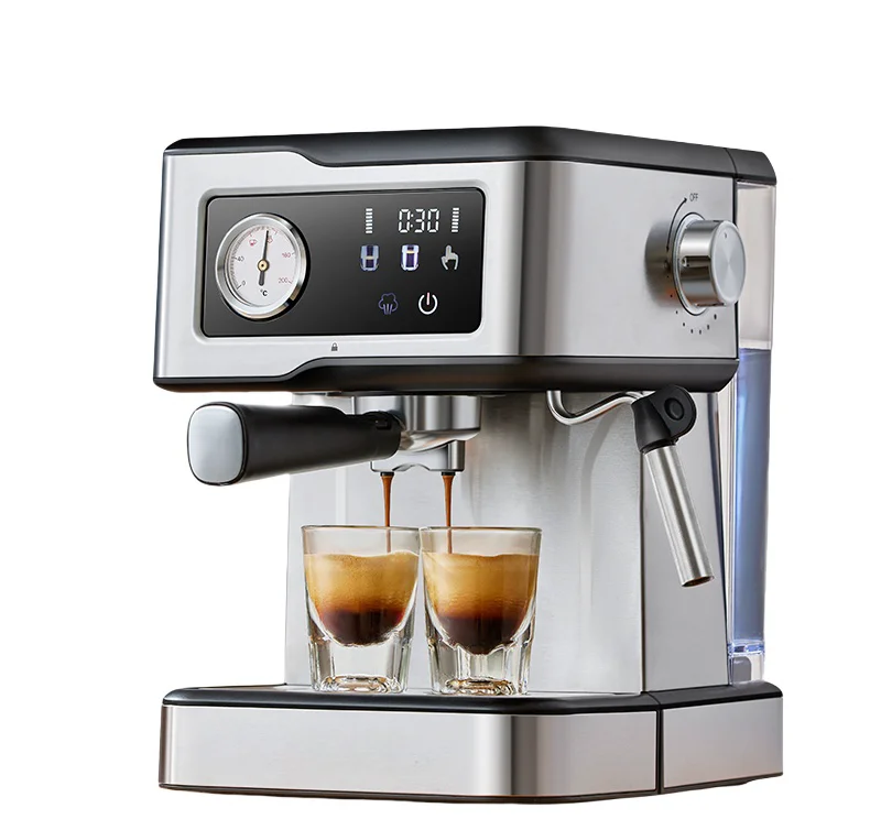 Home Use Coffee Machine Milk Frother Digital Touch Screen Cappuccino Maker Espresso Machine Coffee and Cappuccino Maker