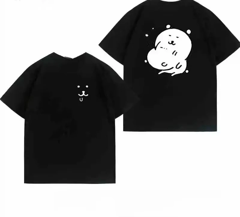2026 New Nagano Bear Funny T-shirt Summer Casual Men Women Short-sleeved Cartoon Pattern Graphic Tees -