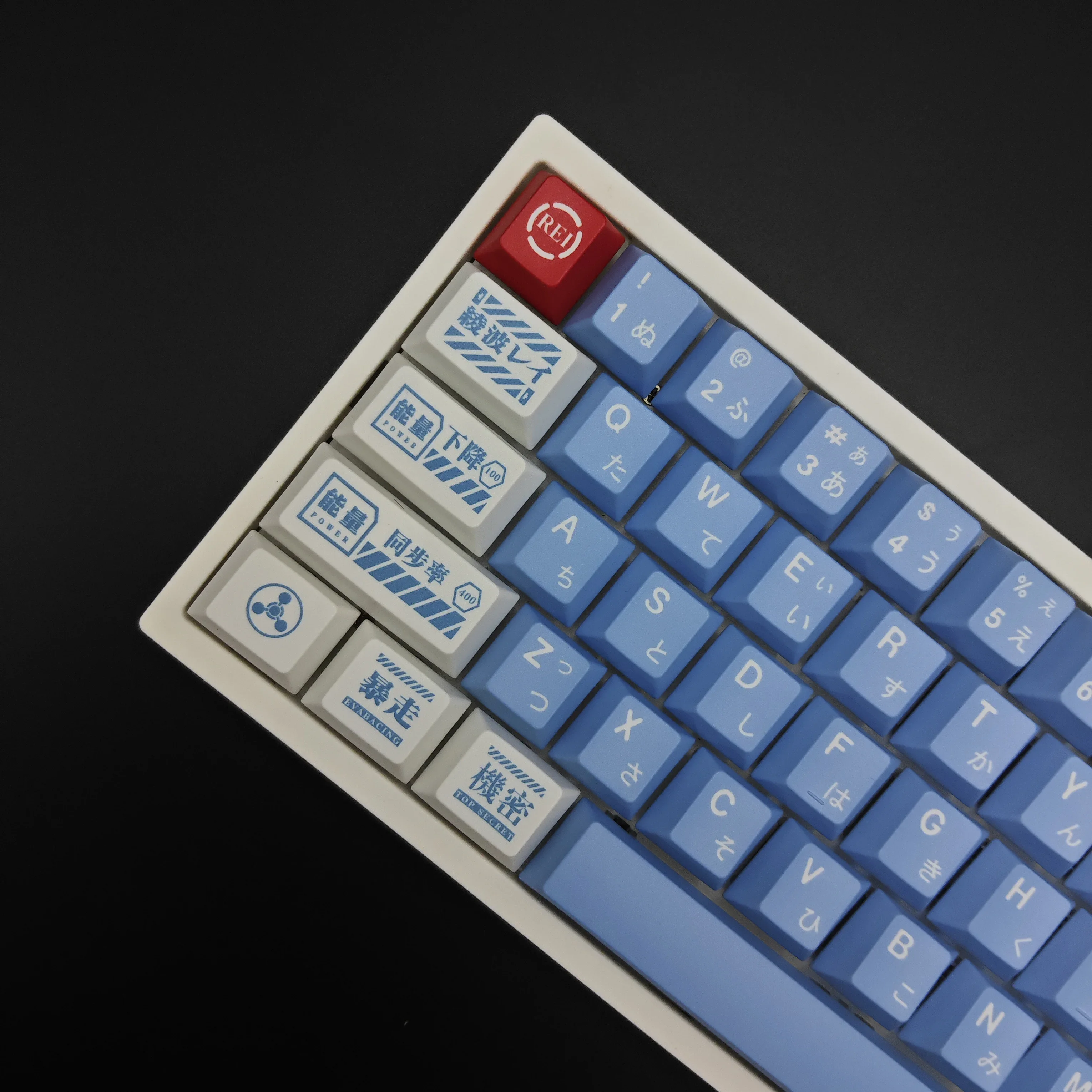 Aifei PBT Keycaps Rei Ayanami Lilith Dye Sublimation Cherry Height Japanese Blue Mechanical Keyboard  AULA F75 Anne Pro 2 GK61