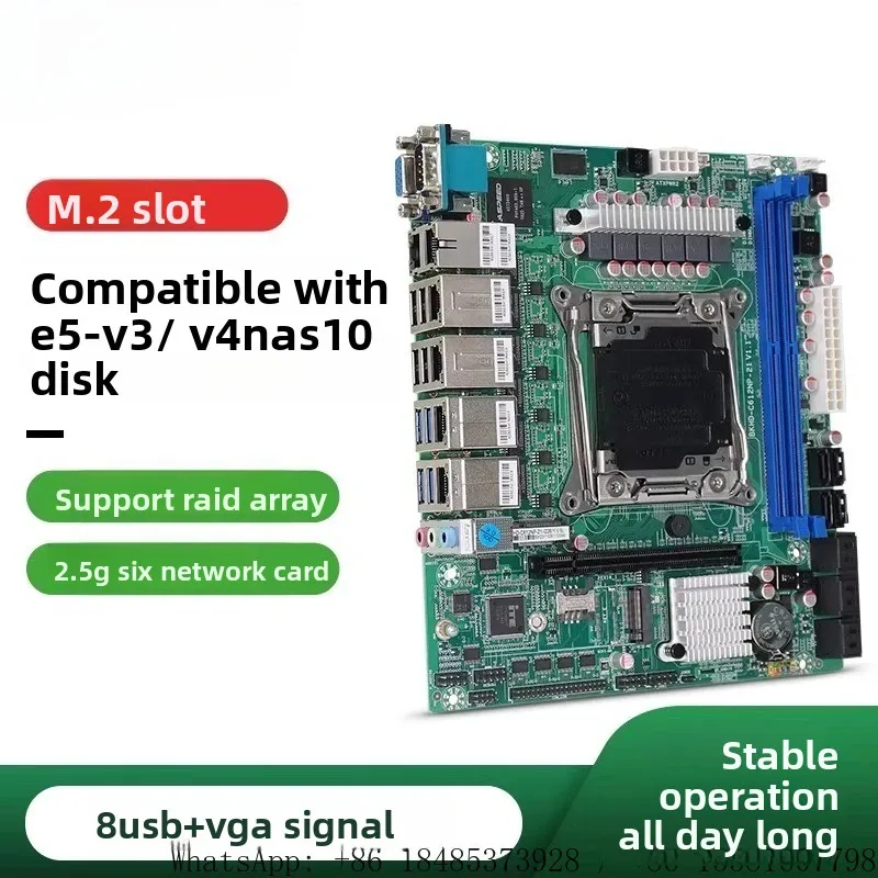 C612NP-21 X99 Board 6 LAN ITX RAID Hot Swap Industrial Motherboard E5 CPU Supported