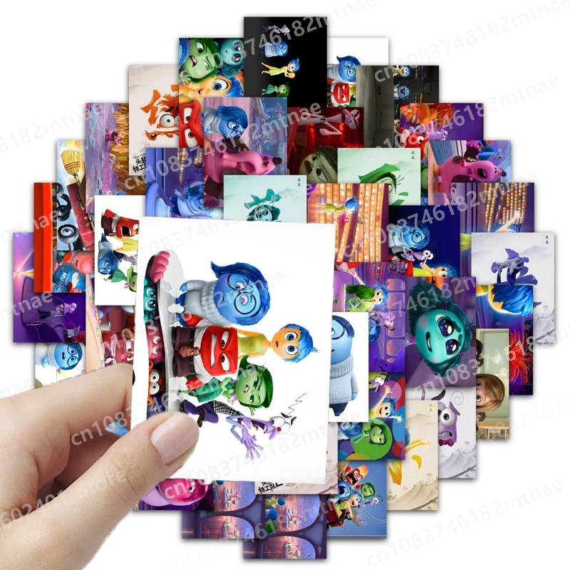60pcs Disney Inside Out Stickers Kids Creative DIY Graffiti Stickers Guitar Notebook Luggage Decoration Accessories Kids Toys