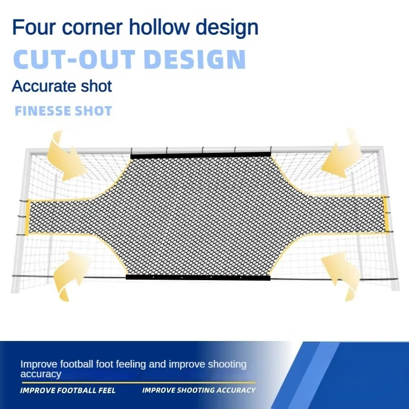 Football Hitting Soccer Shooting Goal Target Net Football Training Practice Gate Net for 11 Players 7 Players 5 Players