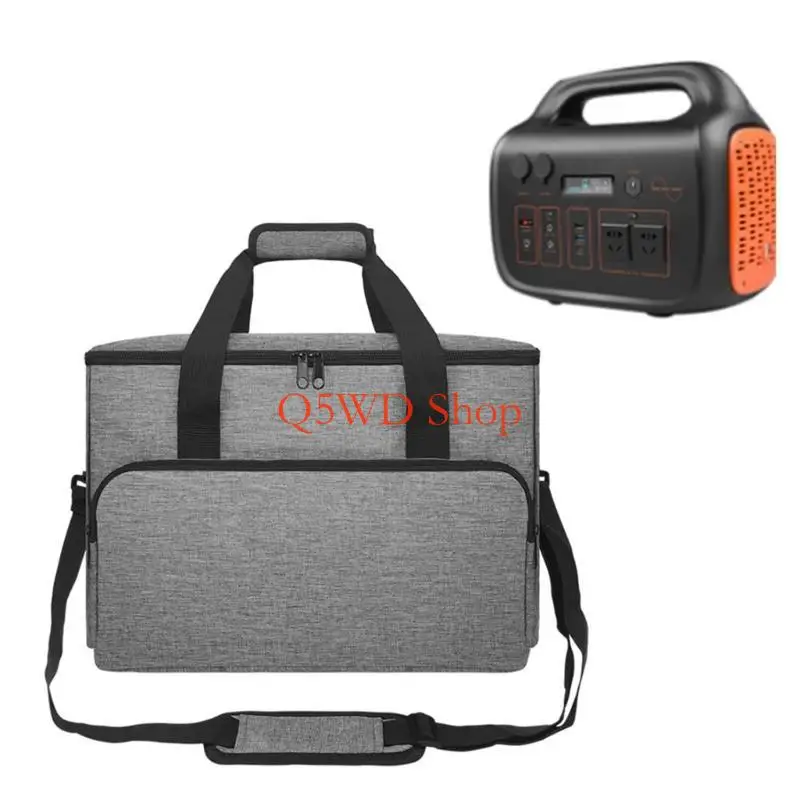 Q5WD Solar Generator Accessory Zipper Compartments Protective Carrying Case