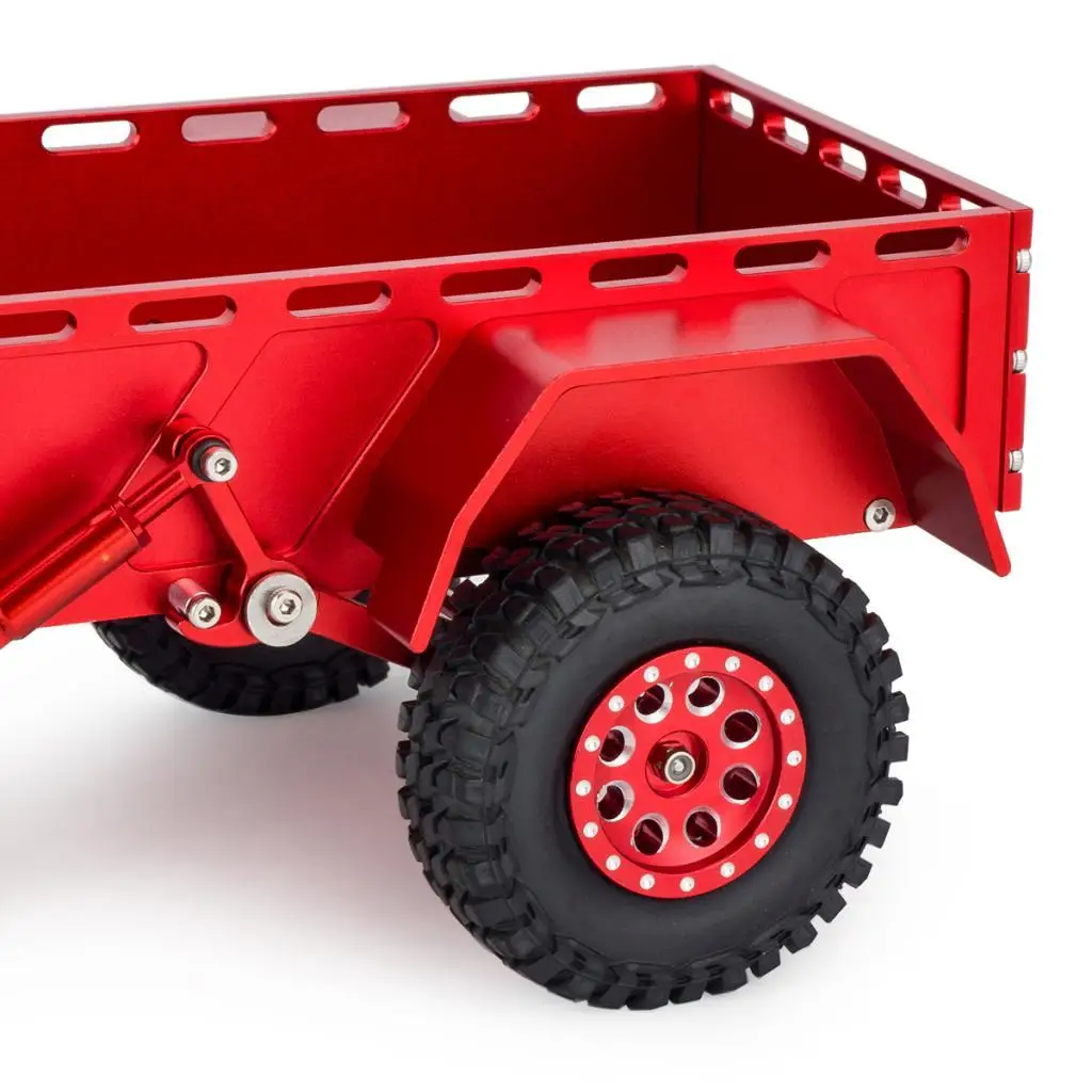 

Прицеп для радиоуправляемых краулеров из алюминиевого сплава, металлическое крепление на фаркоп для радиоуправляемых грузовиков 1/18, аксессуары для тюнинга