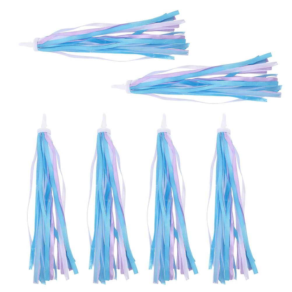3 أزواج من أشرطة المقود للدراجات التي اصطياد العين وشرابة ديكور أشرطة متدفقة ديناميكية مناسبة للدراجات البالغة
