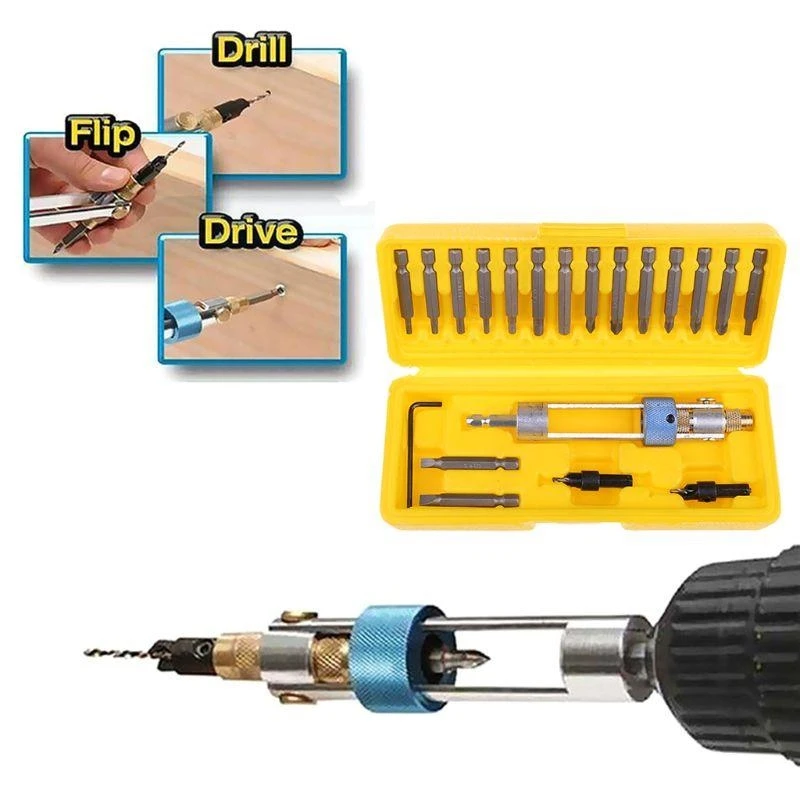 e06b countersink bit bit driver divel quick-change tool مع مربع محمول 20x