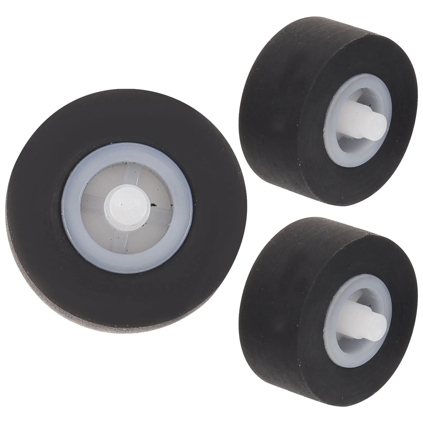 

3 Pcs Audio Recorder Pinch Roller for Radio Tape Machine Repair Black Stereo Player