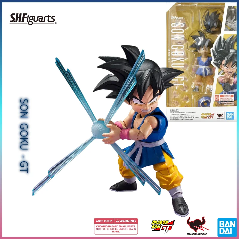 

In Stock Authentic Bandai SHF Dragon Ball GT Young Son Goku Kamehameha Ver. 1/12 Scale High Detail Collectible Action Figure