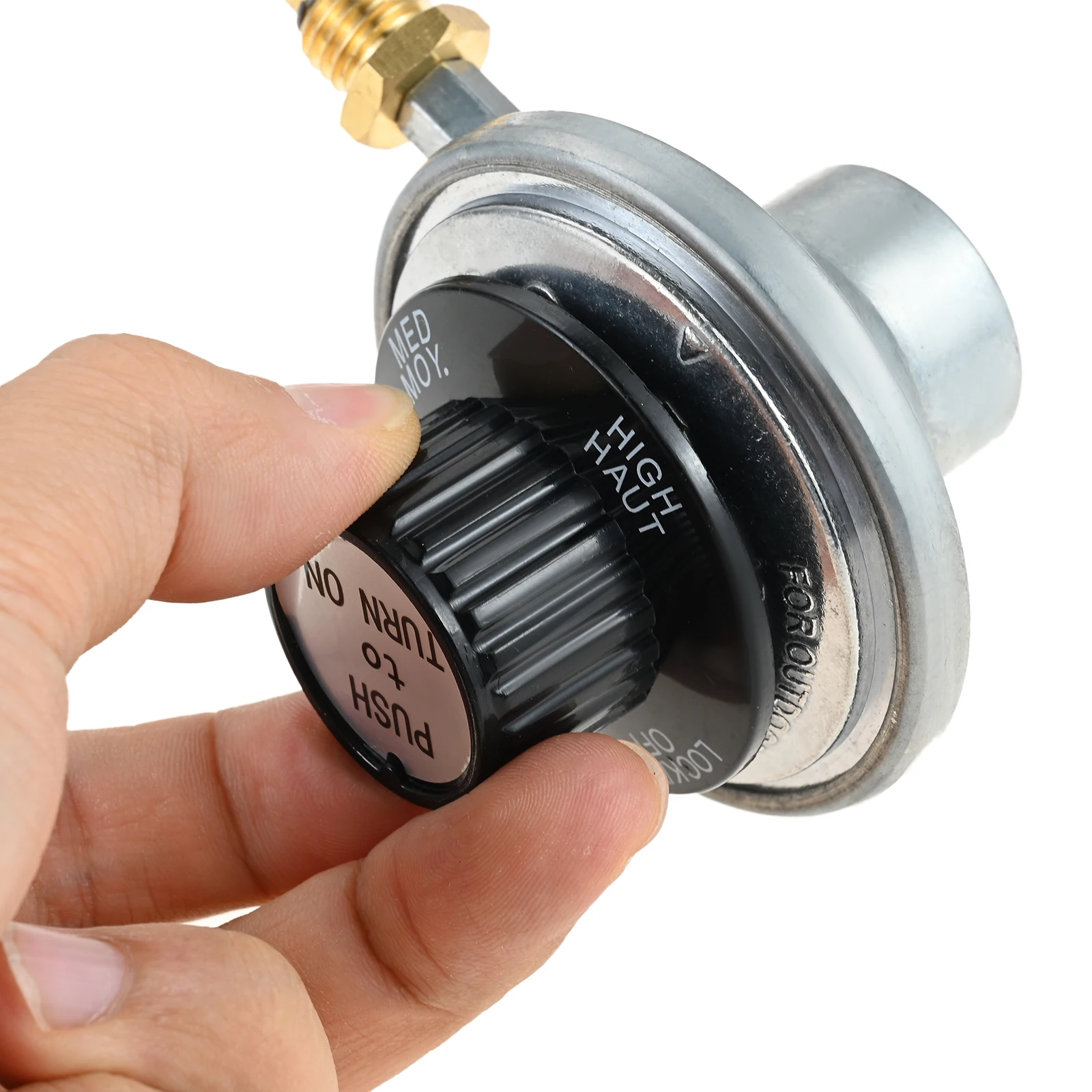 

1 шт. Регулятор давления газа с ручкой для гриля Masterbuilt Smoke Hollow Grill 205 FM205, 3-уровневое управление, прочный, запасная часть