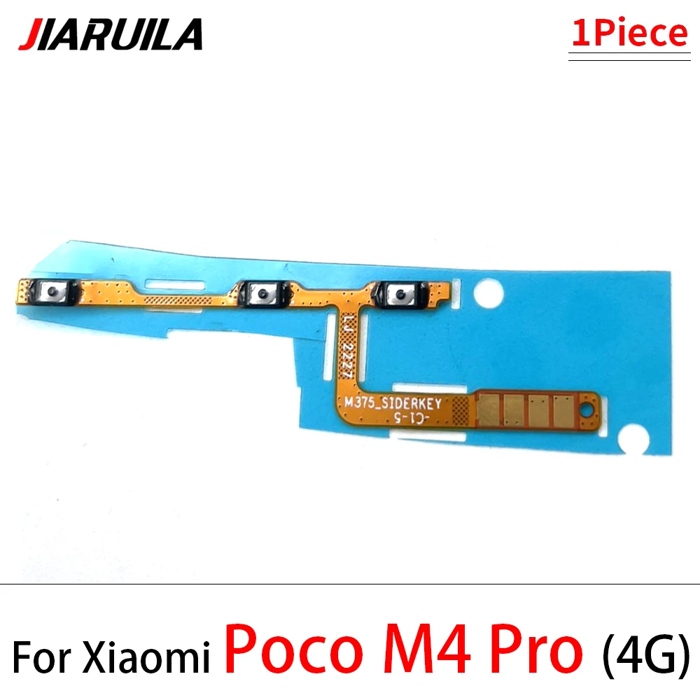 Power On Off Button sound volume Flex Cable For Xiaomi Mi Poco F1 F2 F3 M3 M4 X3 GT X4 X3 Pro NFC 4G 5G Repairing Parts