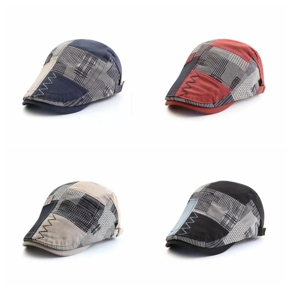 تنفس قابل للتعديل الرجال قبعة بيسبول أغطية الرأس القطن غير النظامية منقوشة القبعات Boinas قبعة مسطحة الرسام قبعات واقية من الشمس
