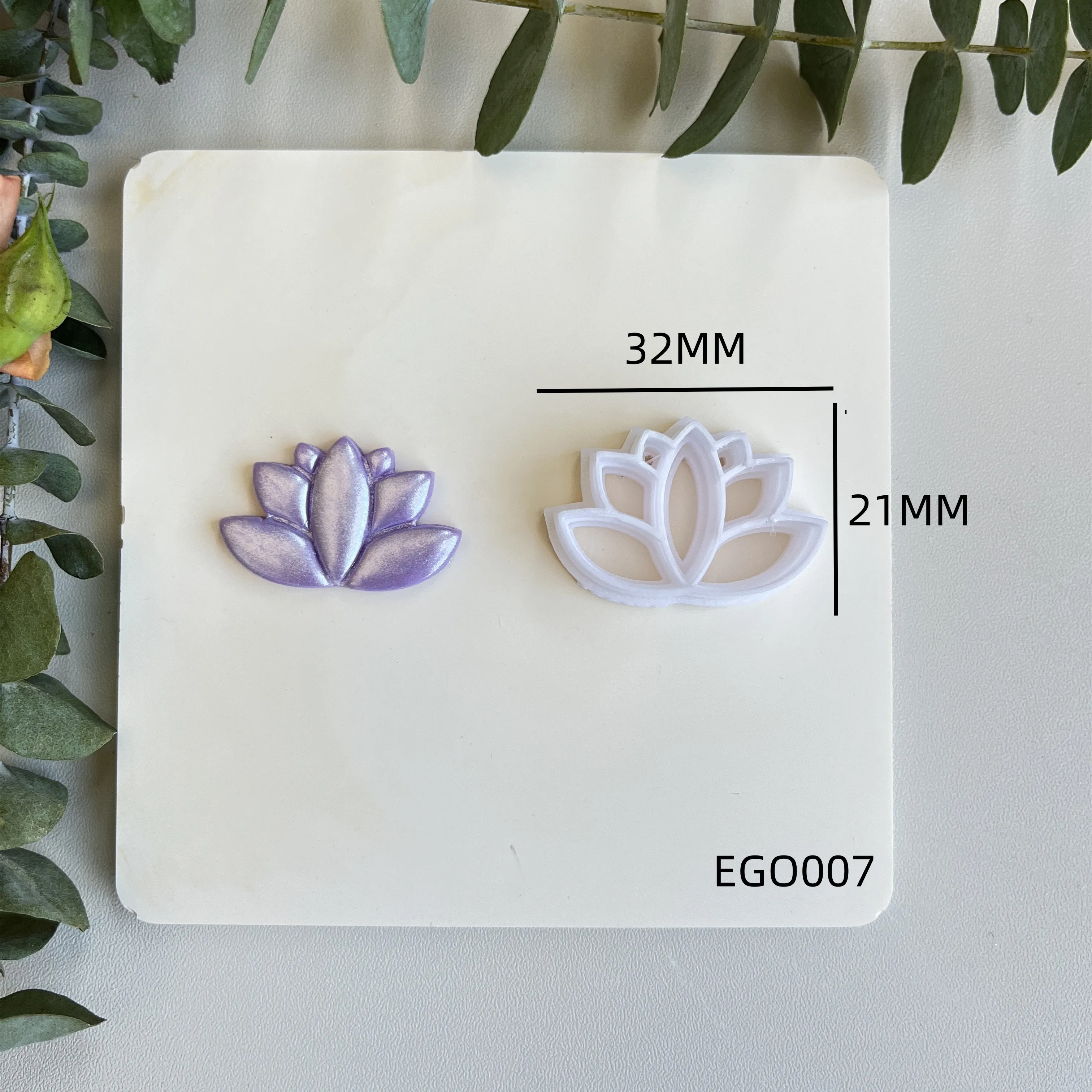 Weiche Keramik-Polymer-Ton-Schneidemaschine, romantische Blumenform, Schneidform, DIY handgefertigte Ohrringe, Schmuck, Anhänger, Herstellungswerkzeug – Detail 6